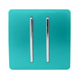 ART-2DBBT  2 Gang Doorbell Bright Teal